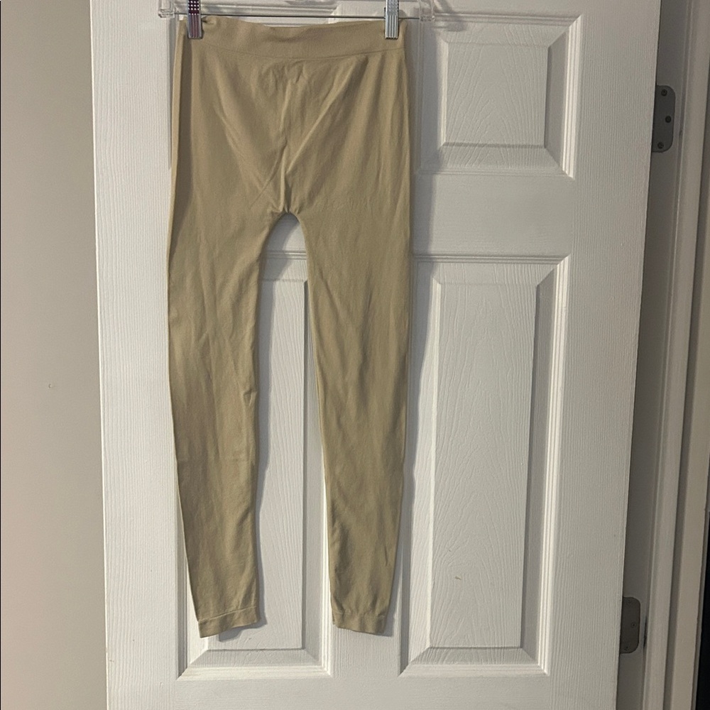Neutral Beige Leggings - Stretchy Everyday Essentials